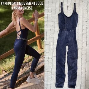 Free People Movement | Good Karma Onesie - Deepest Navy (XS/S)